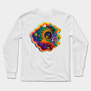 shamanic vision|trippy world Long Sleeve T-Shirt